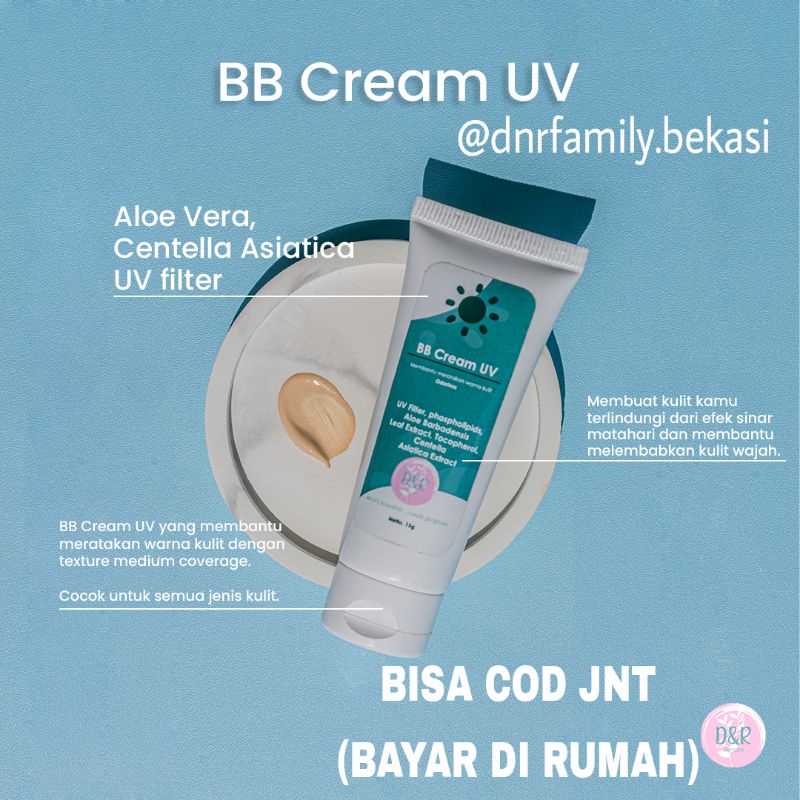 BB CREAM UV by DnR Brightening Shine skincare