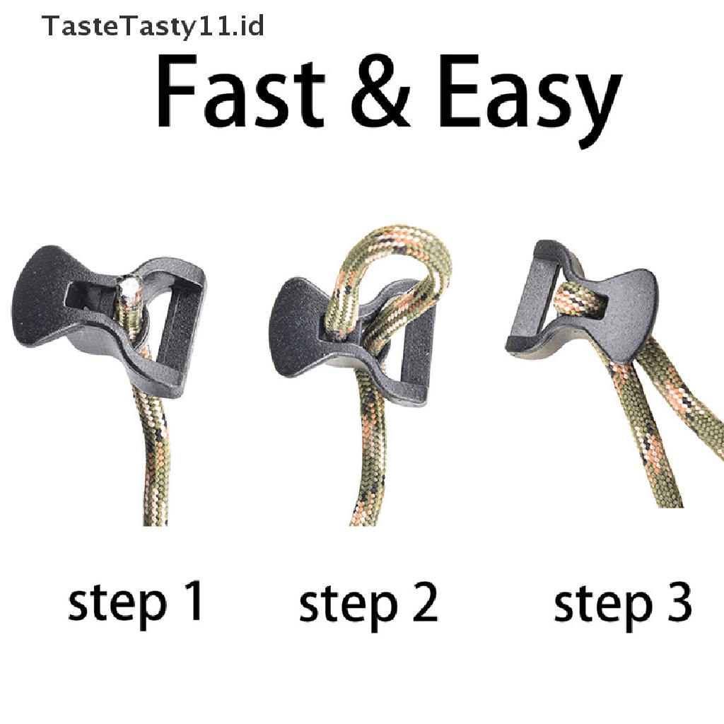 Tastetasty 10Pcs Stopper Tali Tenda Untuk Camping