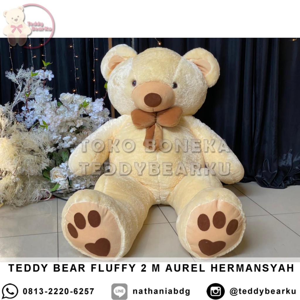 TEDDY BEAR 2 METER AUREL HERMANSYAH PLUS BONUS