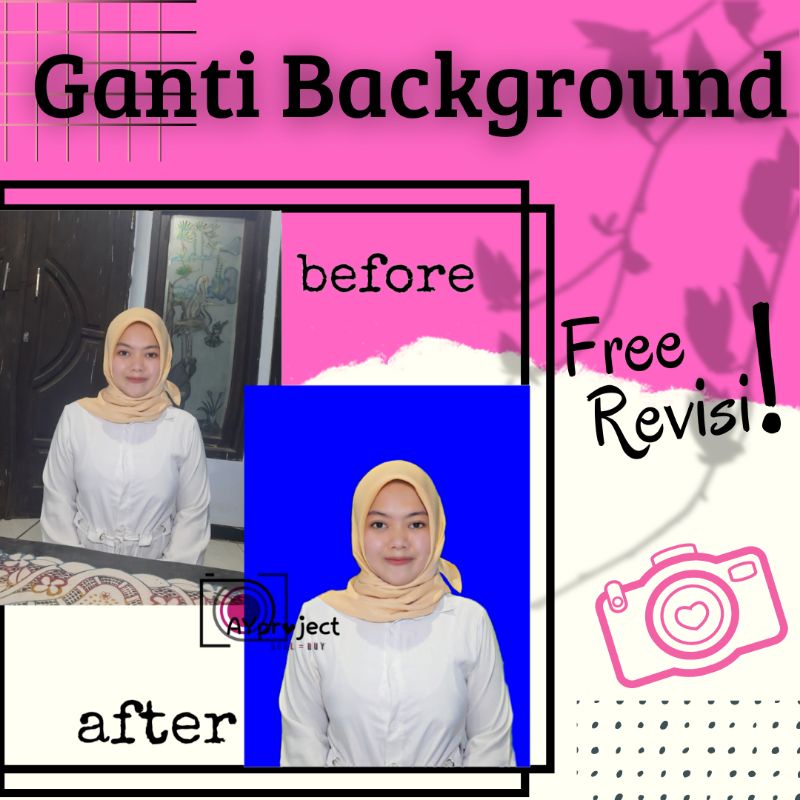GANTI BACKGROUND FOTO