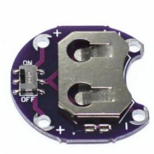 Arduino Uno lilypad coin cr2032 module baterai battery 3V