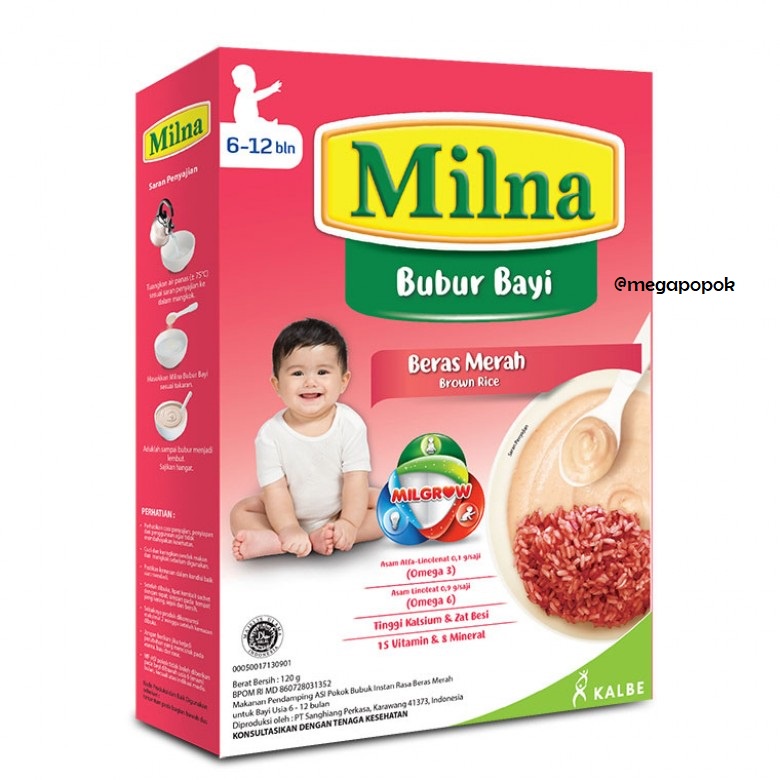 Milna Bubur Bayi 6-12 Bulan 120gr/megapopok