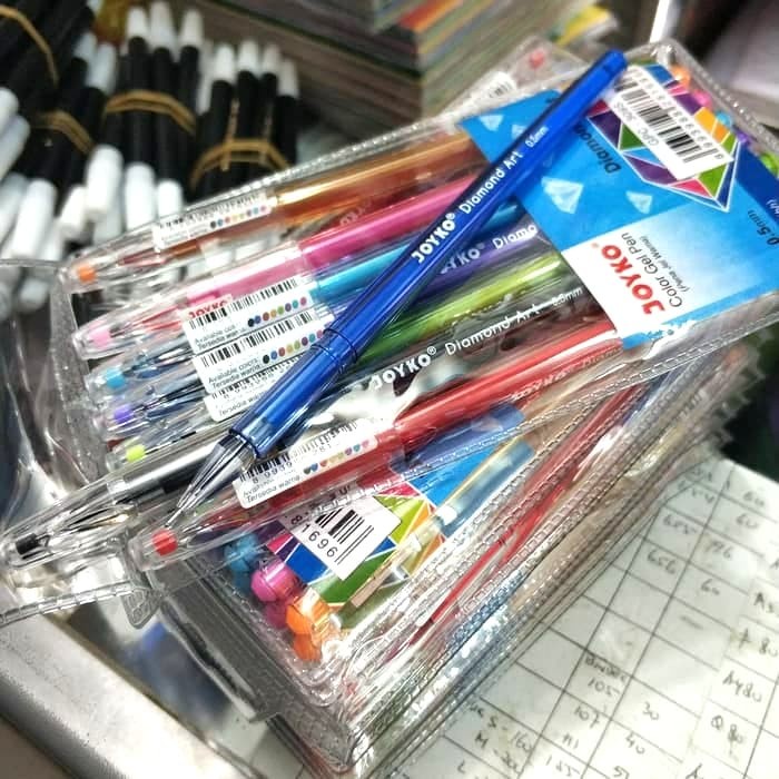 

Terlaris Diamond Art Color Gel Pen 0.5 Mm Joyko Terlaris