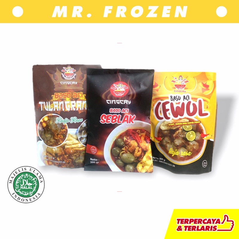 

Baso Aci Urat Cewol Cingcay Tulang Rangu Cingcay Geprek Dcuan 200gr by Radja Rasa Bandung