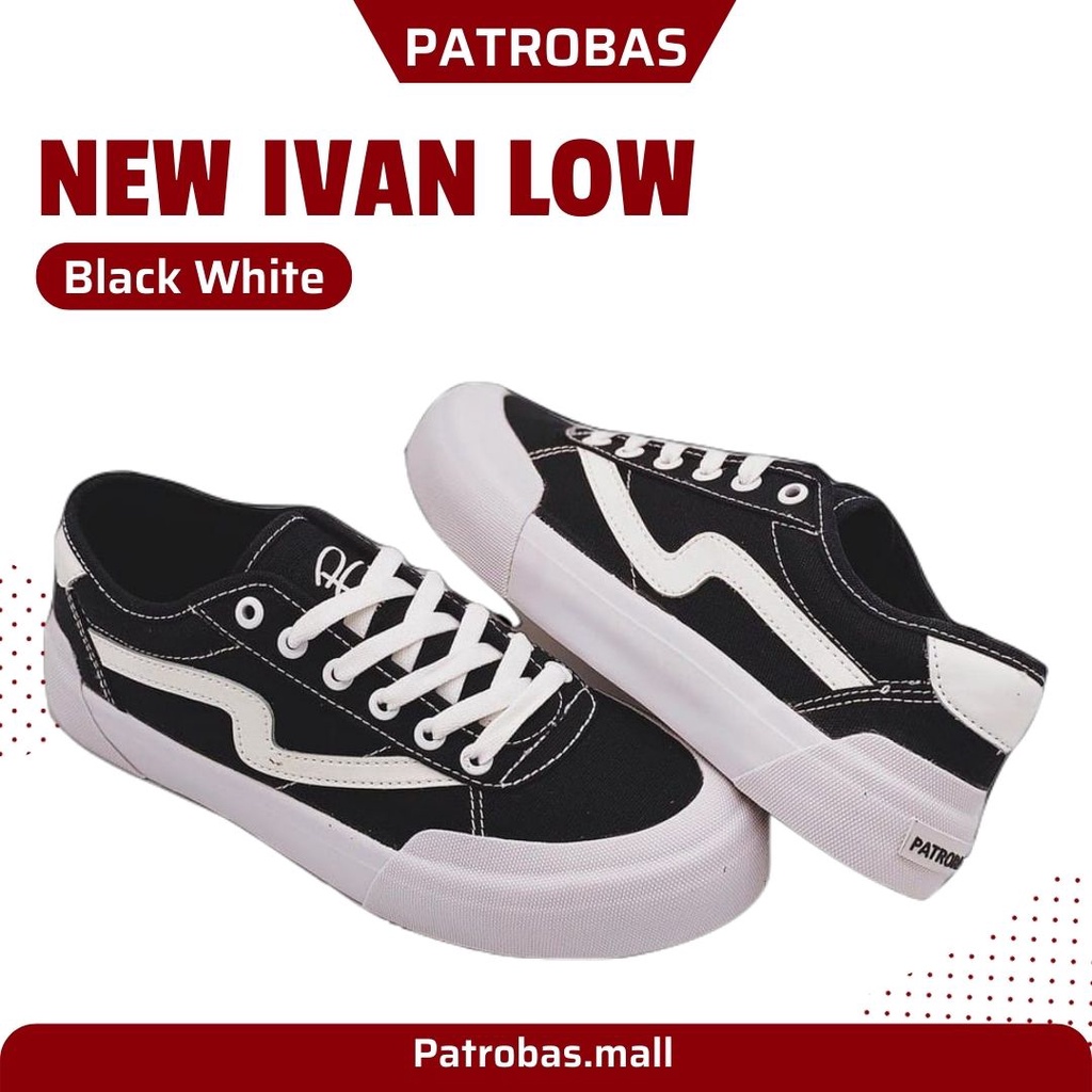 Patrobas Ivan Low Black White Original