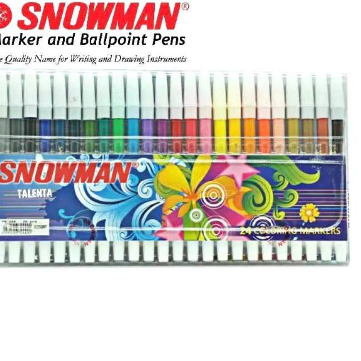 

Recommended ✻ Spidol Snowman 24 warna ( 1 set )``