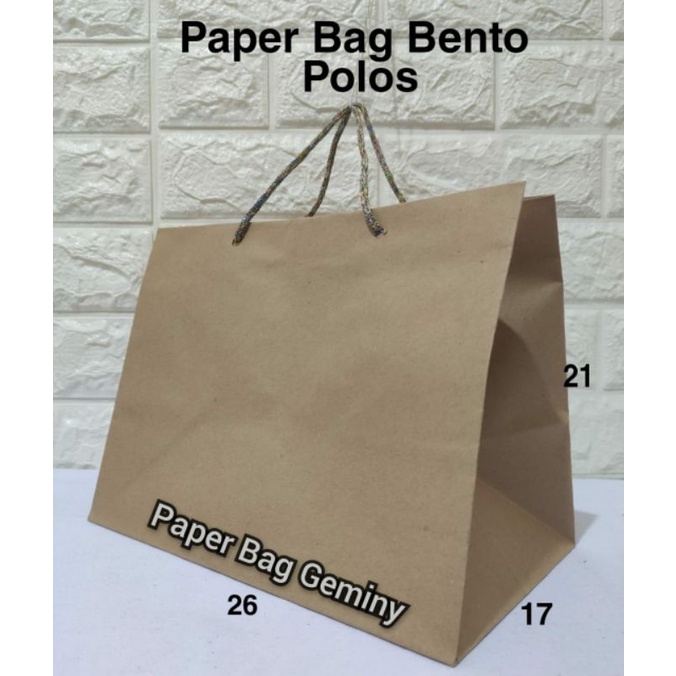 

Paper bag bento polos