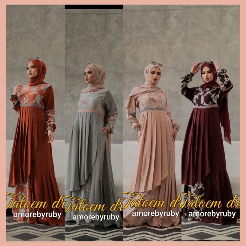 TATOEM DRESS AMORE BY RUBY GAMIS HITS TERBARU