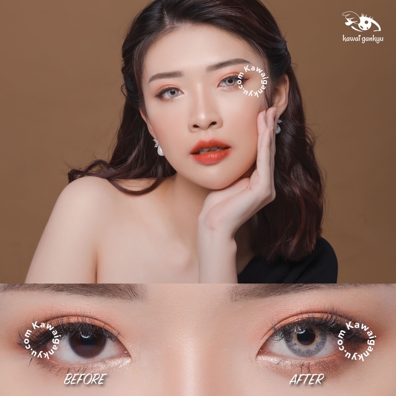 KawaiGankyu Softlens - Princess Rona Gray (1botol)