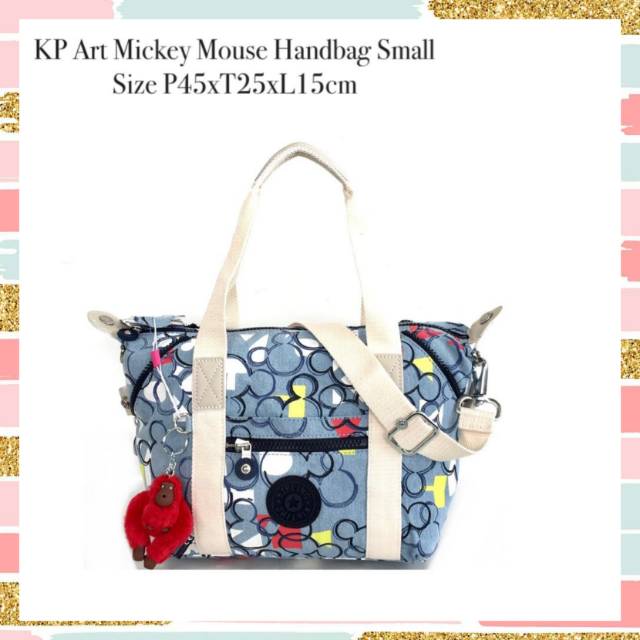 Handbag Shoulders bag tas bahu Kipling art mickey mouse small