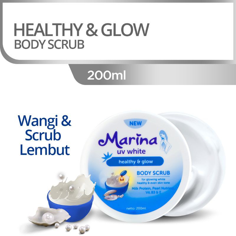 Marina UV White Body Scrub 200ml