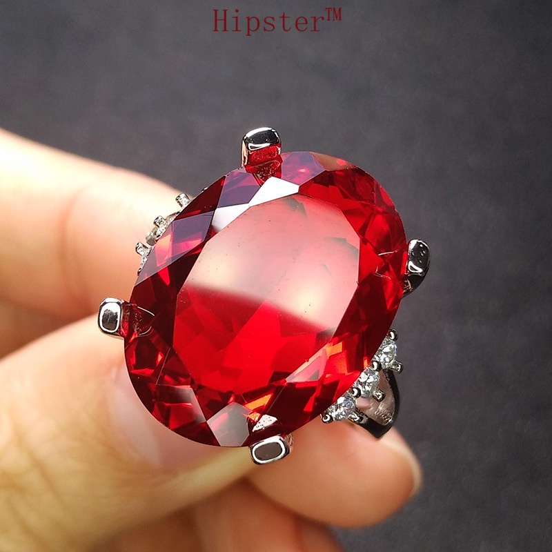 New Hot Selling Fashion Inlaid Ruby Ring