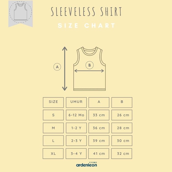Ardenleon Sleeveless Shirt Atasan Kaos Kutung Anak