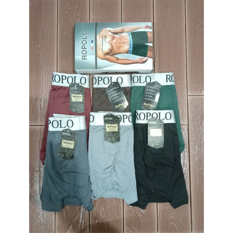 3 PCS BOXER PRIA | BOXER ROPOLO | CELANA DALAM PRIA