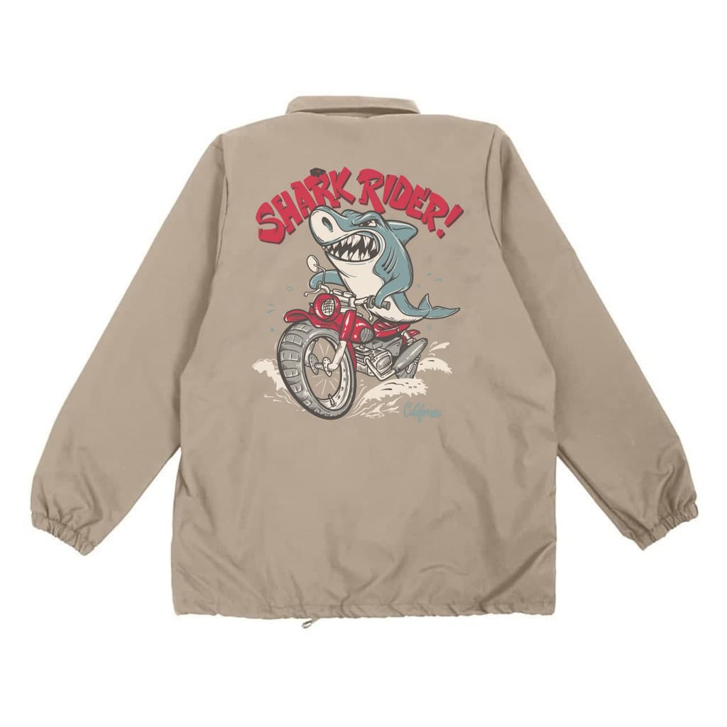 Coach jaket Shark rider Cream