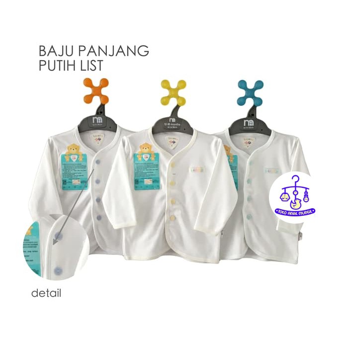 Libby Baju Panjang Polos Warna Ukuran S M L 6 24 BULAN Libby Baju Panjang Polos Warna Ukuran S M L 6 24 BULAN