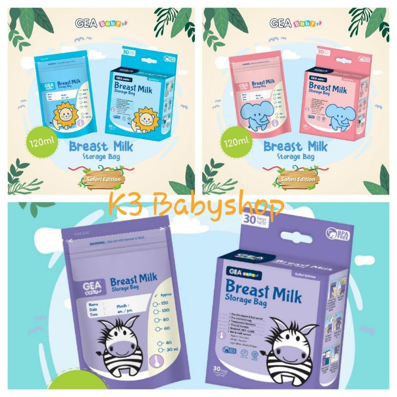 Kantung Asi Gea Baby 120ml 120 ml plastik asi kantong asip breastmilk storage bag