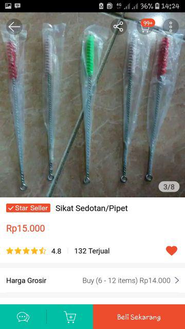 Sikat Sedotan/pipet