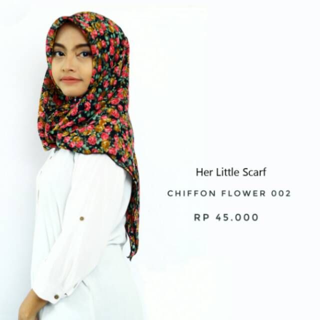 Hijab segiempat chiffon finey