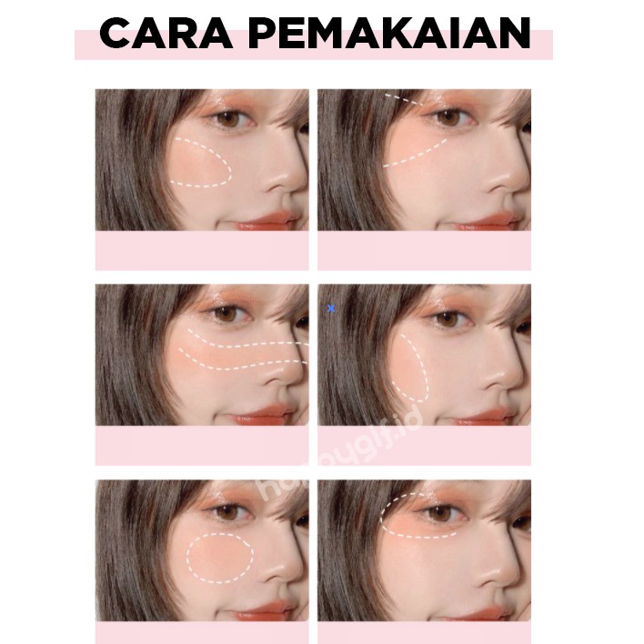 LAMEILA Blush On Palette Matte Tahan Lama Anti Air LA038 3040