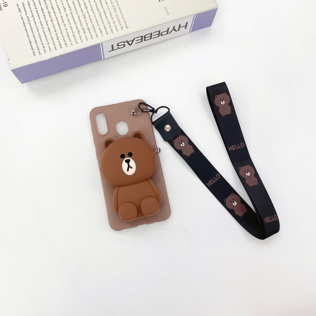 Case Oppo A3S Gambar Kartun Lucu Plus Dompet Dan Tali