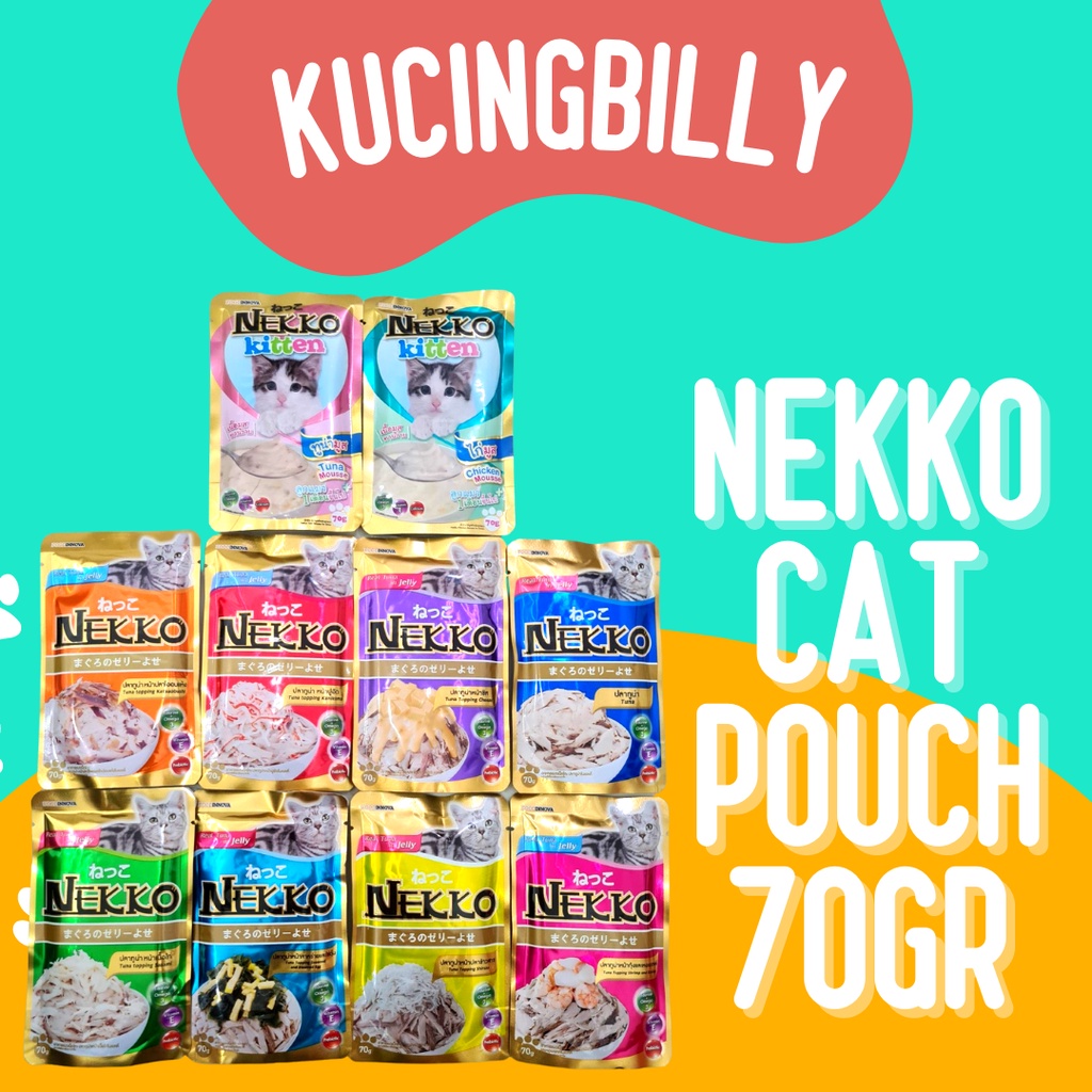 Nekko 70gr makanan kucing sachet