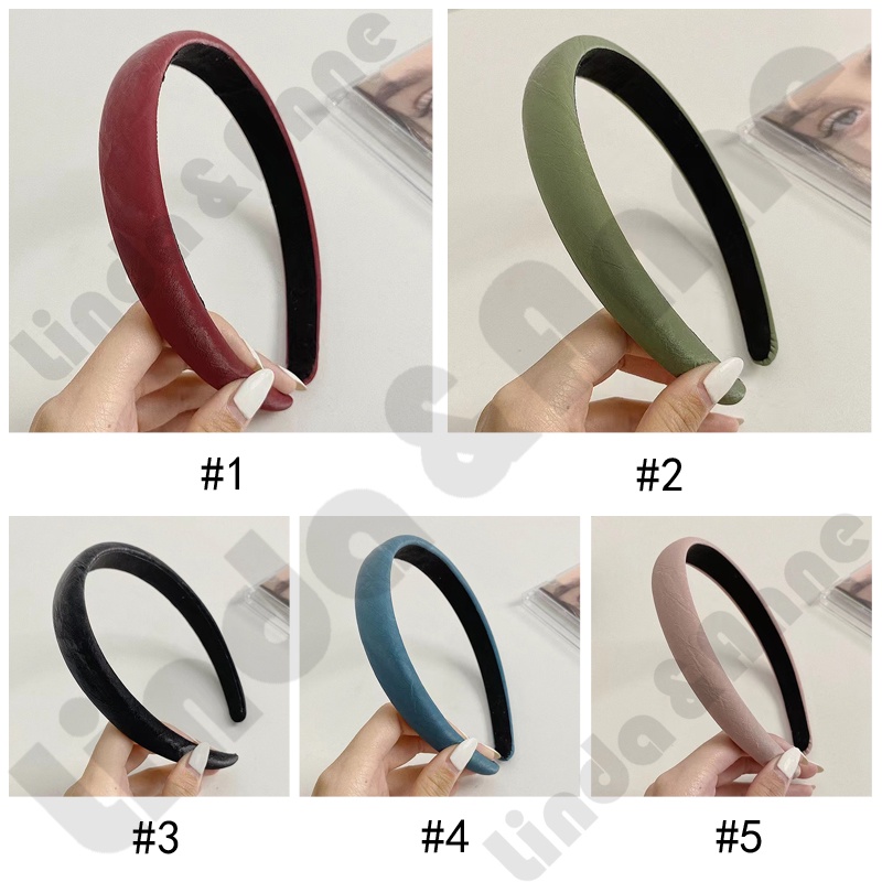 Bando Tebal Polos Korean Aksesoris Wanita - Bandana Jumbo Tebal Murah