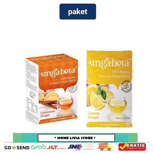 

Singabera Premium Ginger Drinks Cinnamon Ginger 144gr + Premium Ginger Drinks Lemon Ginger 180gr