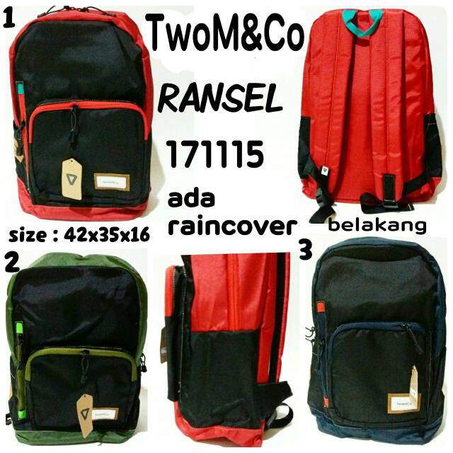 Tas ransel backpack TwoM&amp;co 171115 tas punggung keren terbaru dan termurah