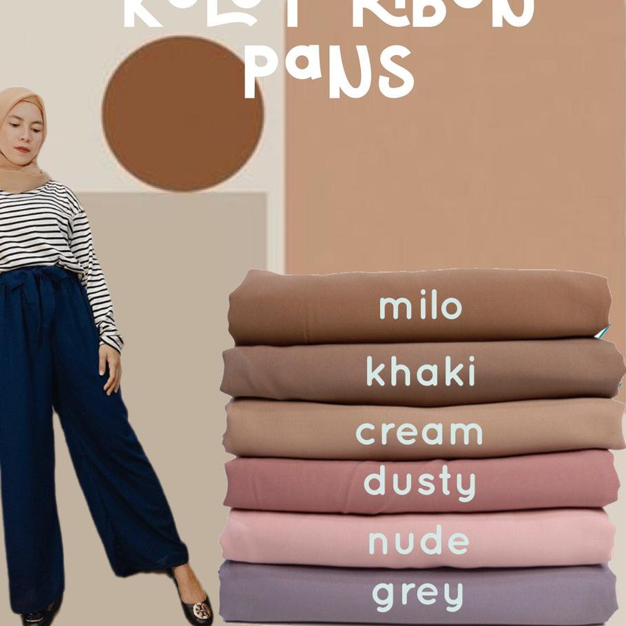 DFL080 KULOT  RIBON PANTS CELANA  KULOT  PITA CULLOTE 