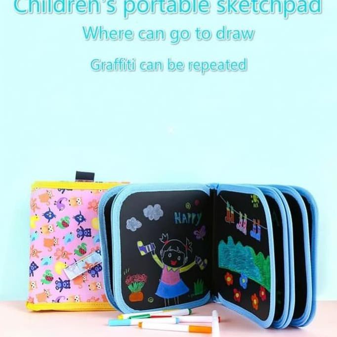 

Ma468874- Mainan Edukasi Anak Buku Menggambar Ajaib & Spidol Graffiti Book-6 Hal - Kuning R547657Rs