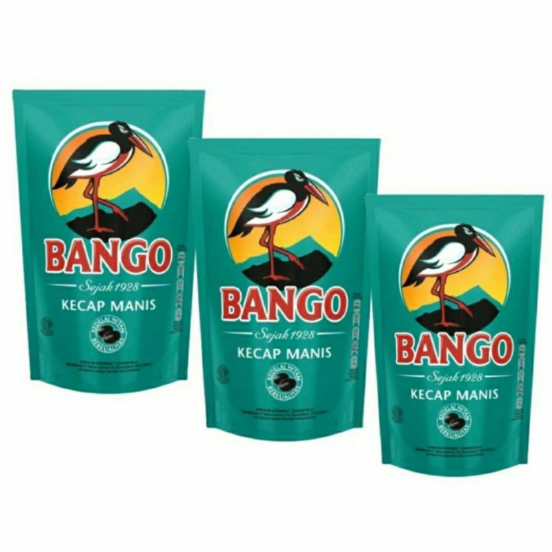 

Bango Kecap manis Kedelai Hitam Berkualitas Pouch 550 Ml Paket 3 Pcs