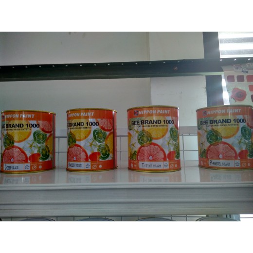 Cat Kayu Bee Brand 1 KG Vinilex Warna PUTIH - Stok Terbatas -