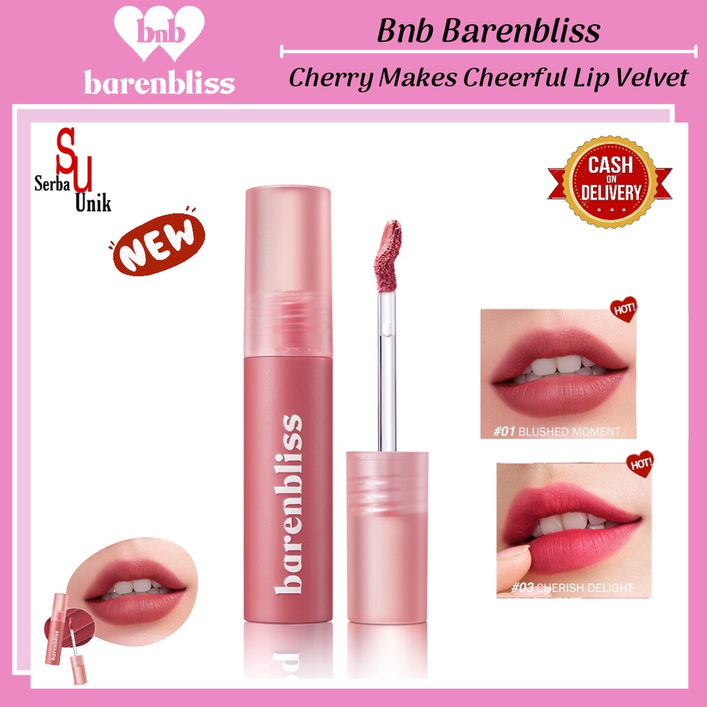 BNB Barenbliss Cherry Makes Cheerful Lip Velvet / Lip Cream