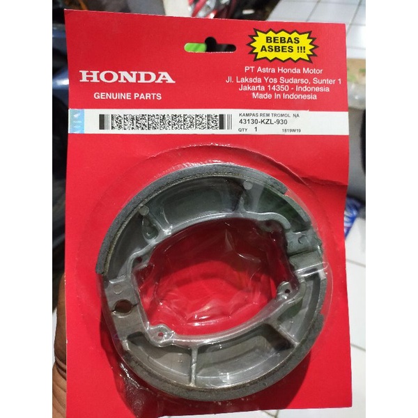 KAMPAS REM BELAKANG HONDA VARIO 125 FI VARIO 110 BEAT FI SPACY ORI HGP