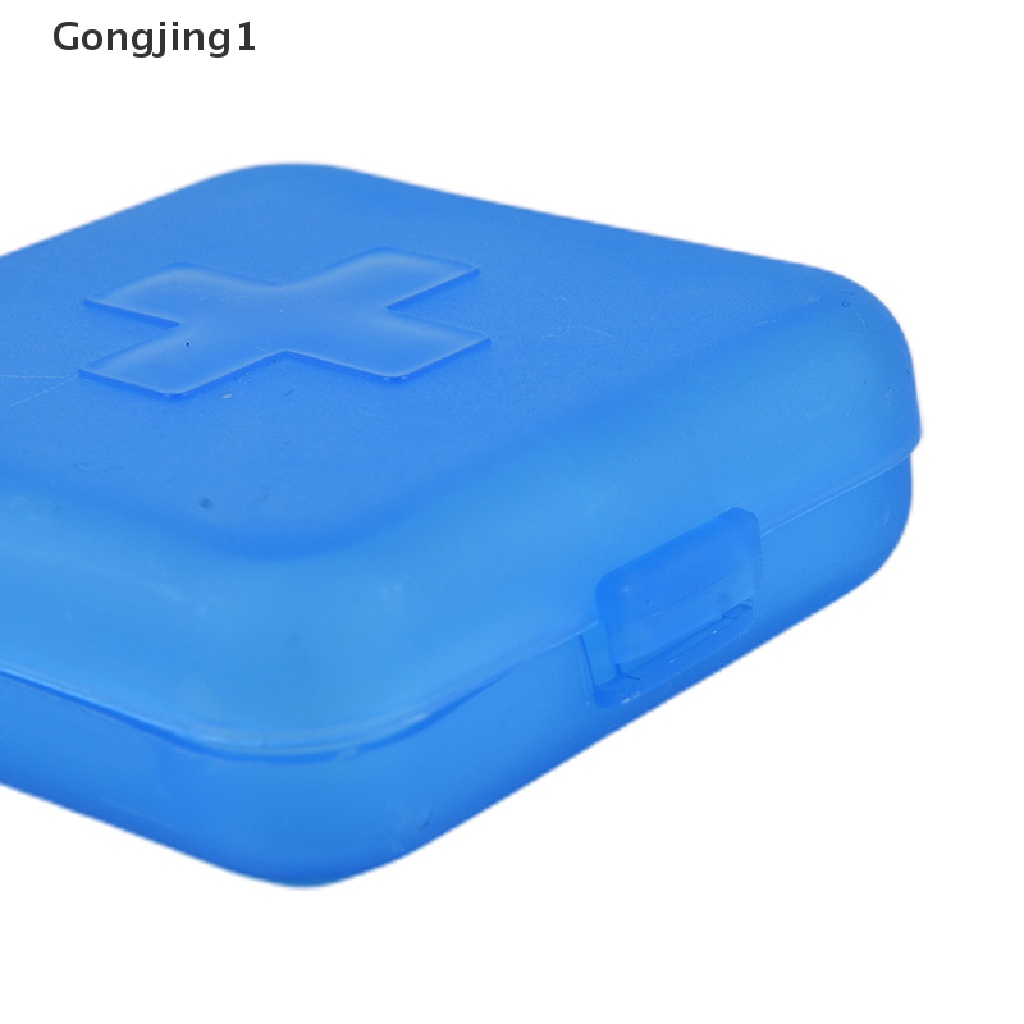 Gongjing1 Kotak Penyimpanan Obat Pil Portable 4 Slot Untuk Travel