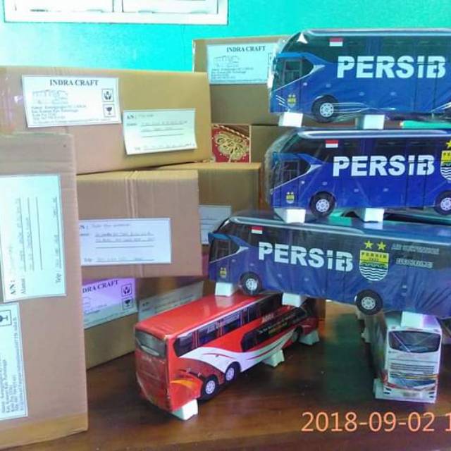 Miniatur bus persib full Led