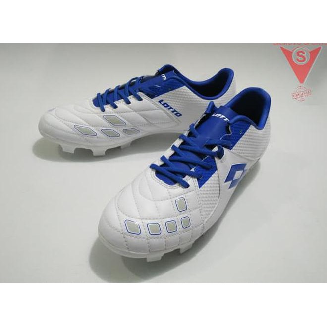 Promo Akhir Tahun Sepatu Bola - Lotto Squadra Fg Original #L01010012 White New 2018 Kode 310