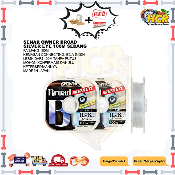 Senar Owner Broad Silver Eye 100m Sedang