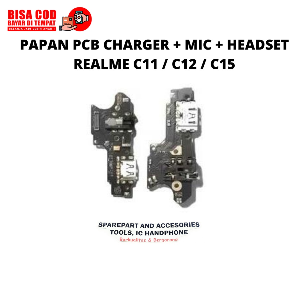 PAPAN PCB REALME C11 / C12 / C15 CHARGER + MIC + HEADSET