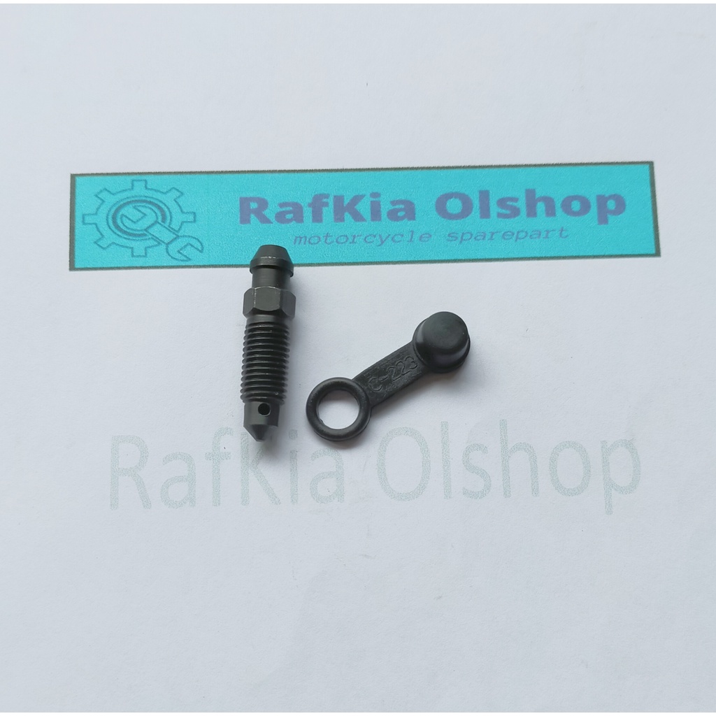 Baud Baut Nepel Angin Cakram 8 mm Plus Karet Tutup Nepel Angin Cakram Supra