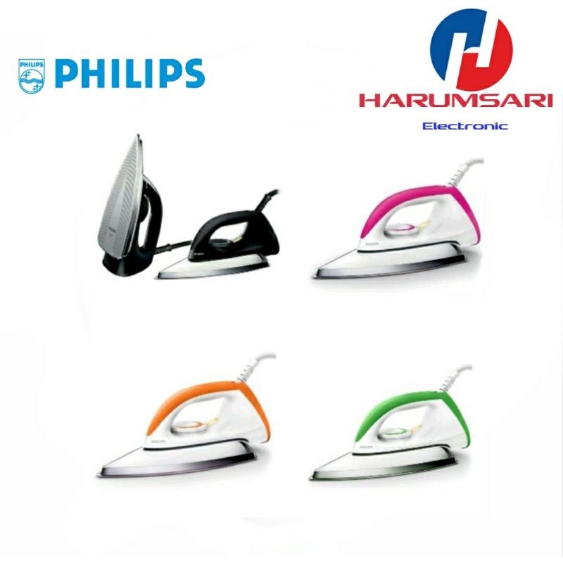PHILIPS Setrika Gosokan Baju Anti Lengket  HD-1173