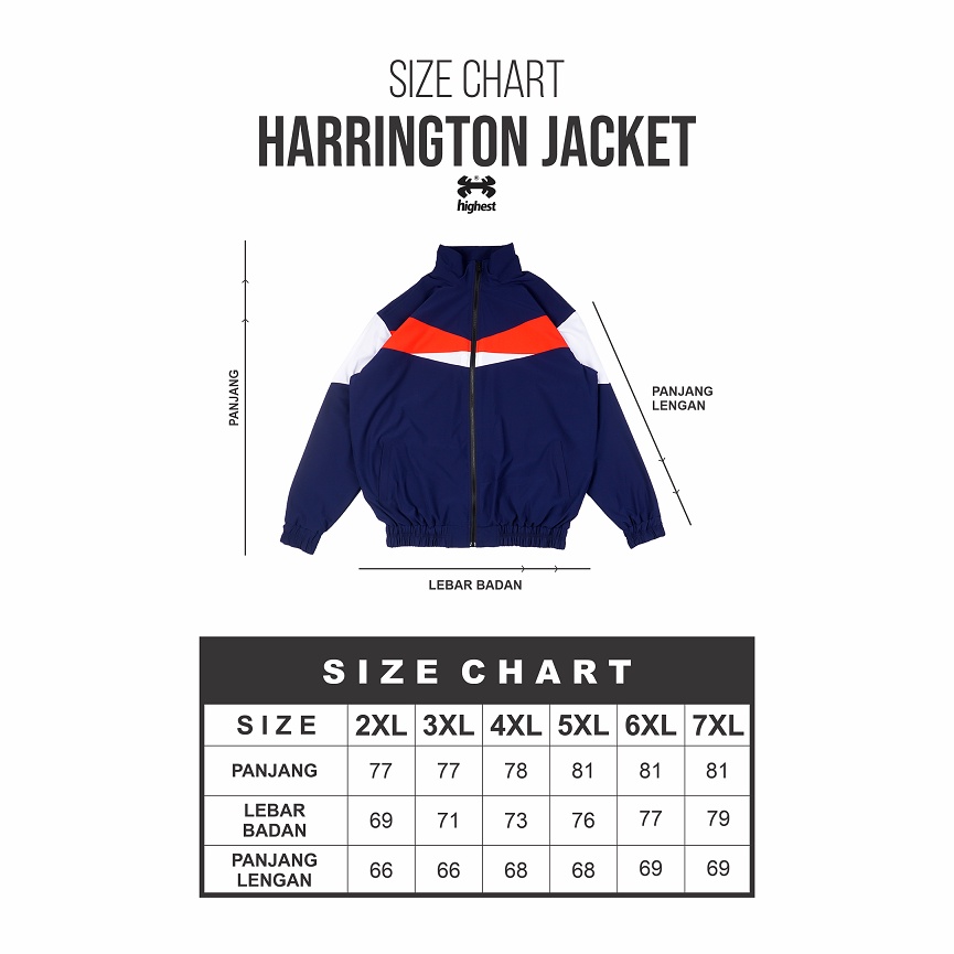 HIGHEST Jaket Harrington Bigsize Jumbo Oversize – HJHR1 HJHR2