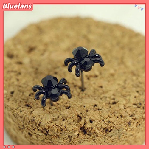 Bluelans Women Fashion Gifts Cute Jewelry Black 3D Animal Mini Spider Stud Earrings