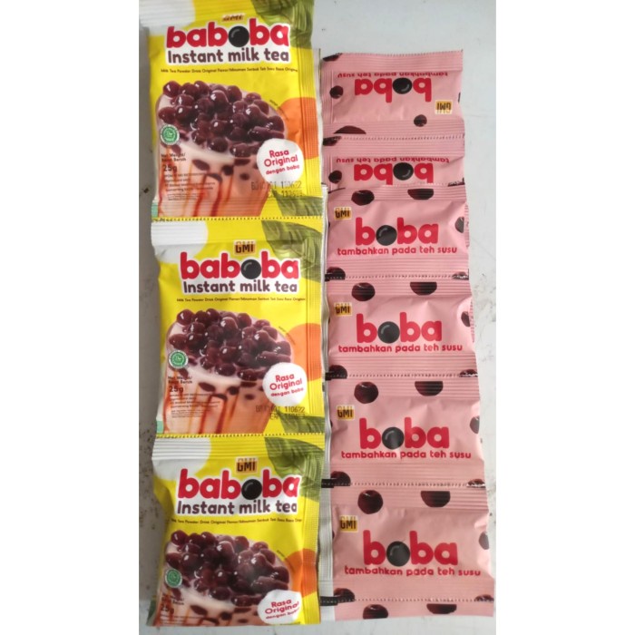 

BABOBA INSTANT MILK TEA ORIGINAL dengan boba (25gr x 10 pcs)