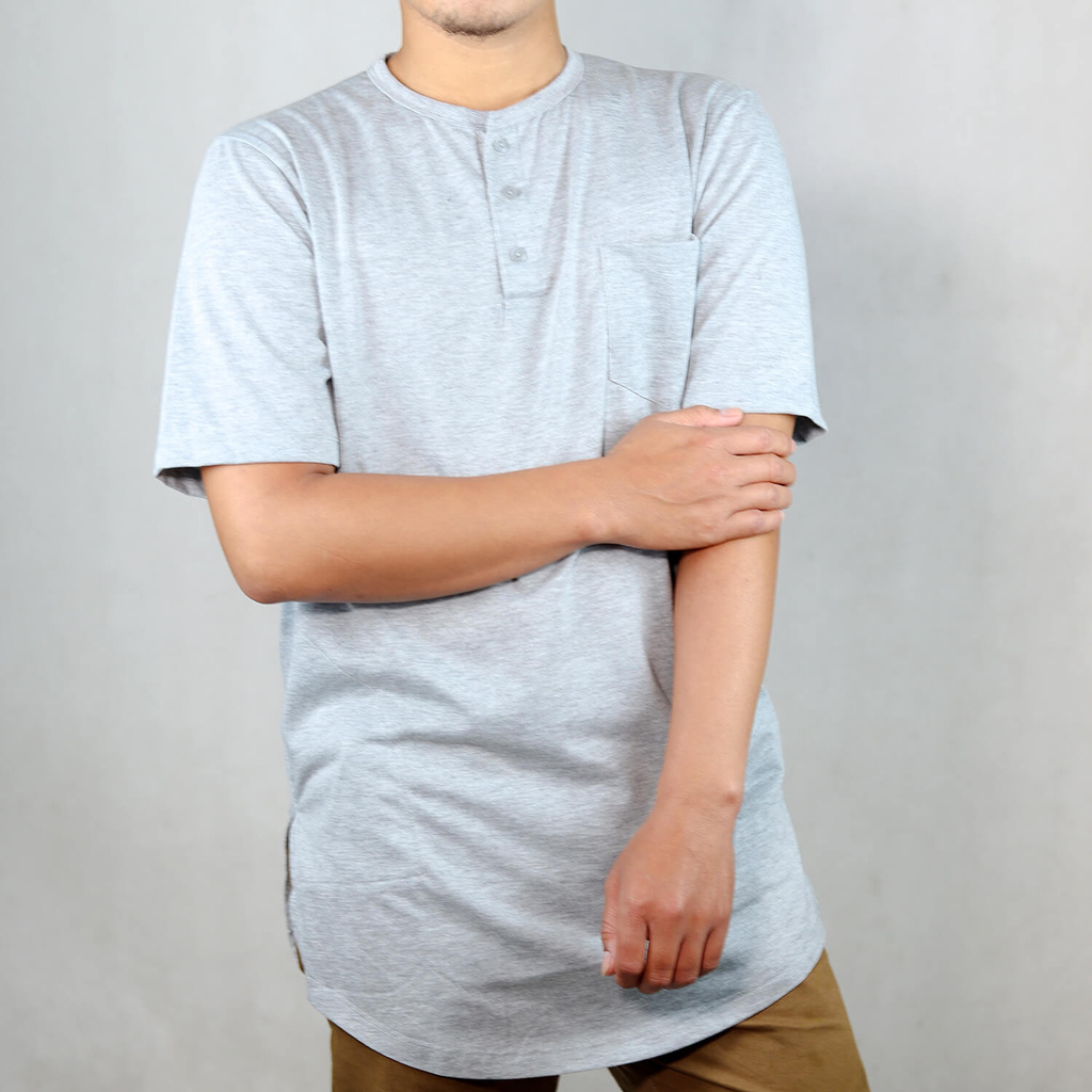 Kurta Qita Kaos Kurta Premium / Baju Koko Pria - KQ HANLEY ABU Ori Original