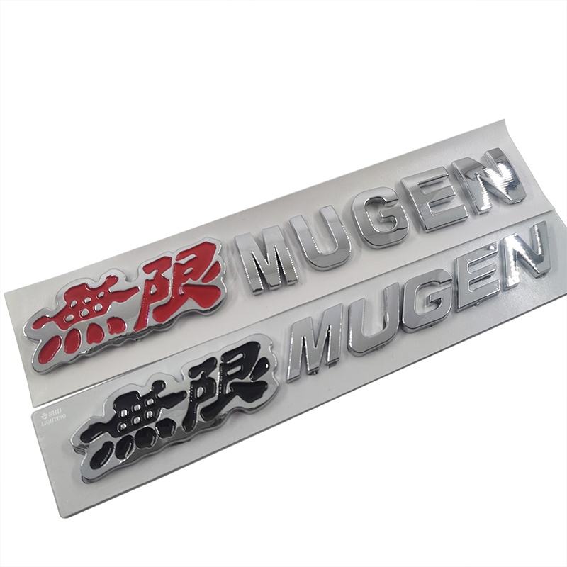 1pc Stiker Emblem Tulisan MUGEN Bahan ABS Untuk Fender Samping Mobil HONDA MUGEN POWER