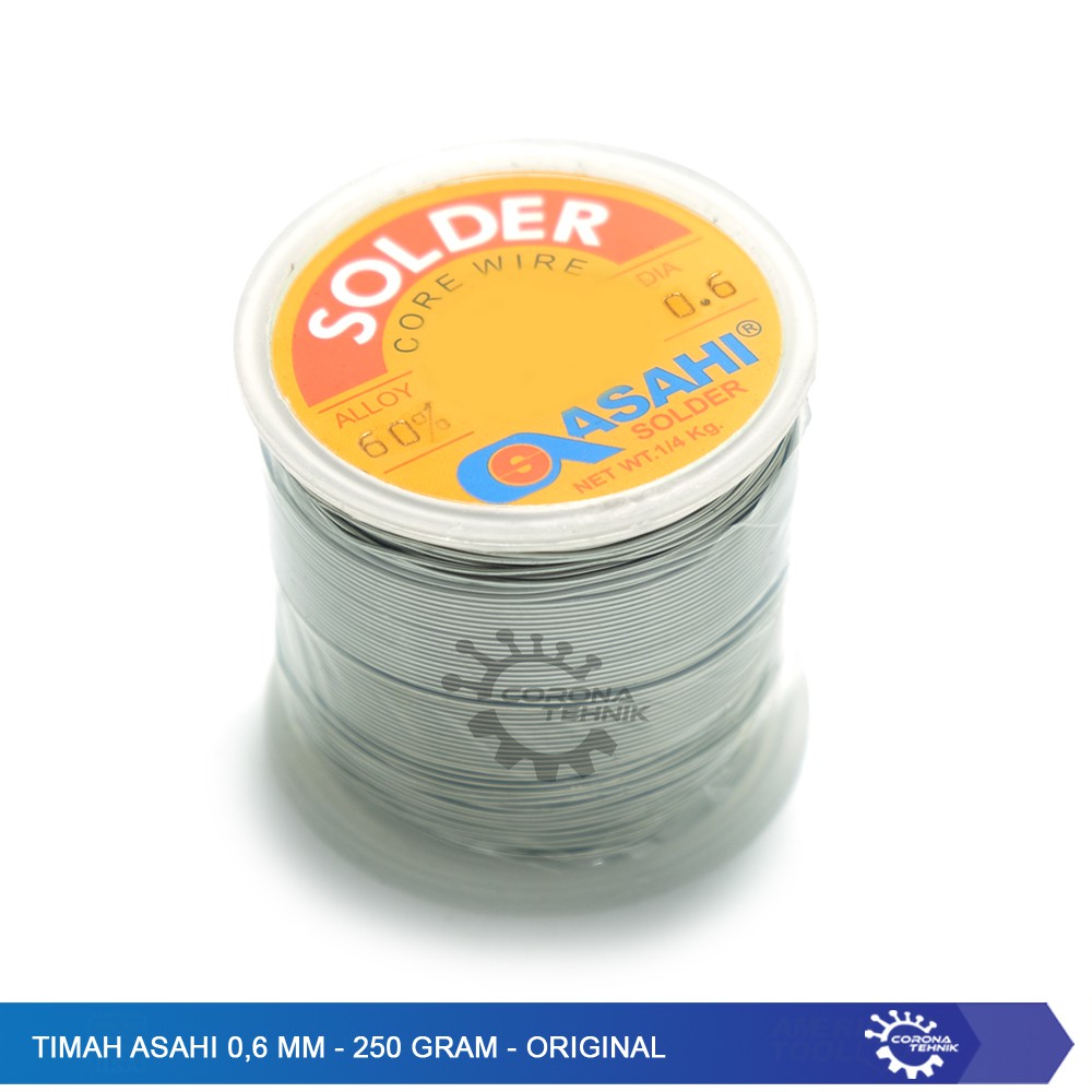 Timah Asahi 0,6 mm - 250 Gram - Original