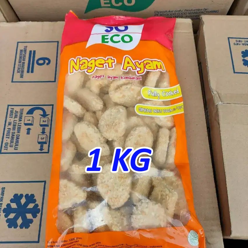 

SO NICE Nugget So Eco 500gr 1KG Naget Ayam Sonice Sosis