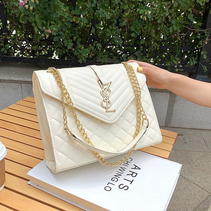 L5742 Tas Bahu / Shoulderbag Wanita Tali Rantai Selempang Tas Batam Y.8.L Slingbag Import Bahan PU P